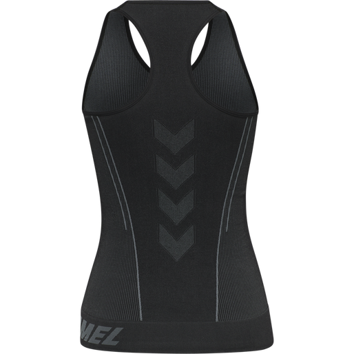 hmlTE CHRISTEL SEAMLESS TOP, BLACK, packshot