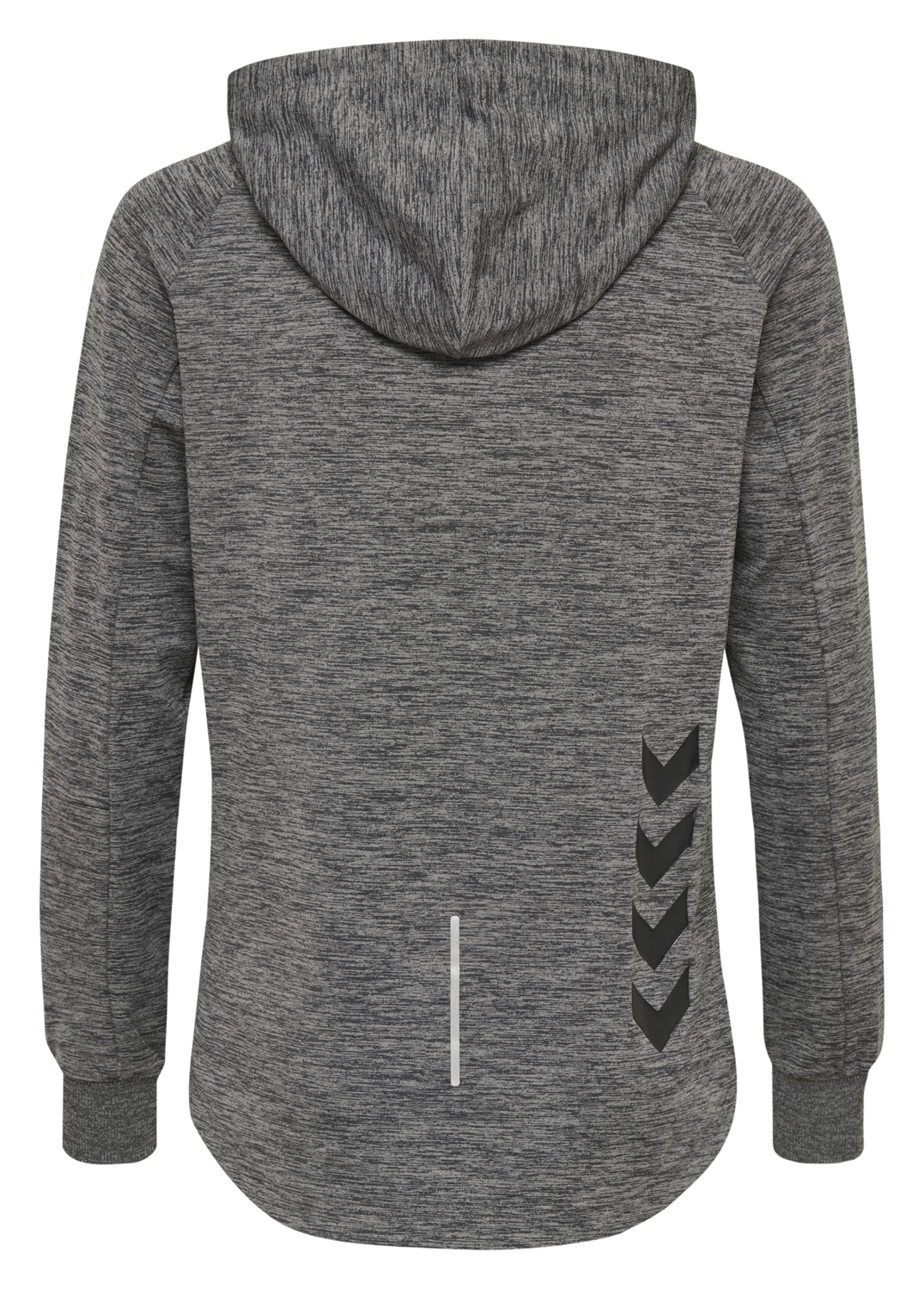 hmlSELBY HOODIE, DARK GREY MELANGE, packshot
