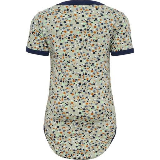 hmlMADS AOP BODY S/S, DESERT SAGE, packshot