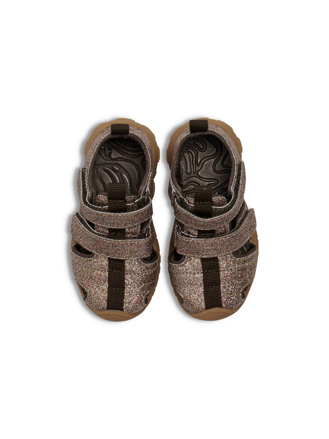 SANDAL VELCRO INFANT, MULTI COLOUR BROWN, packshot