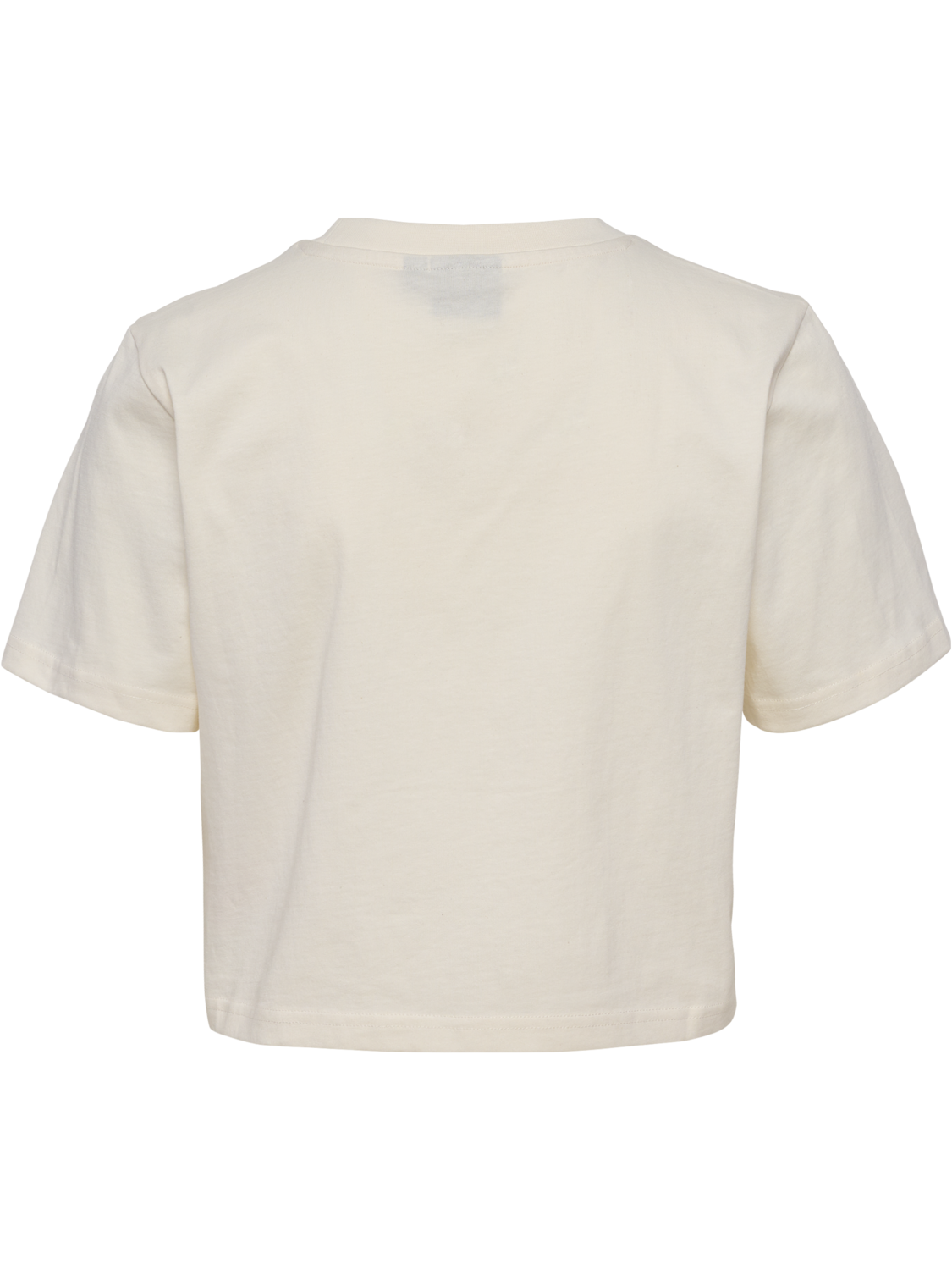 hmlLGC MALU CROPPED T-SHIRT, EGRET, packshot