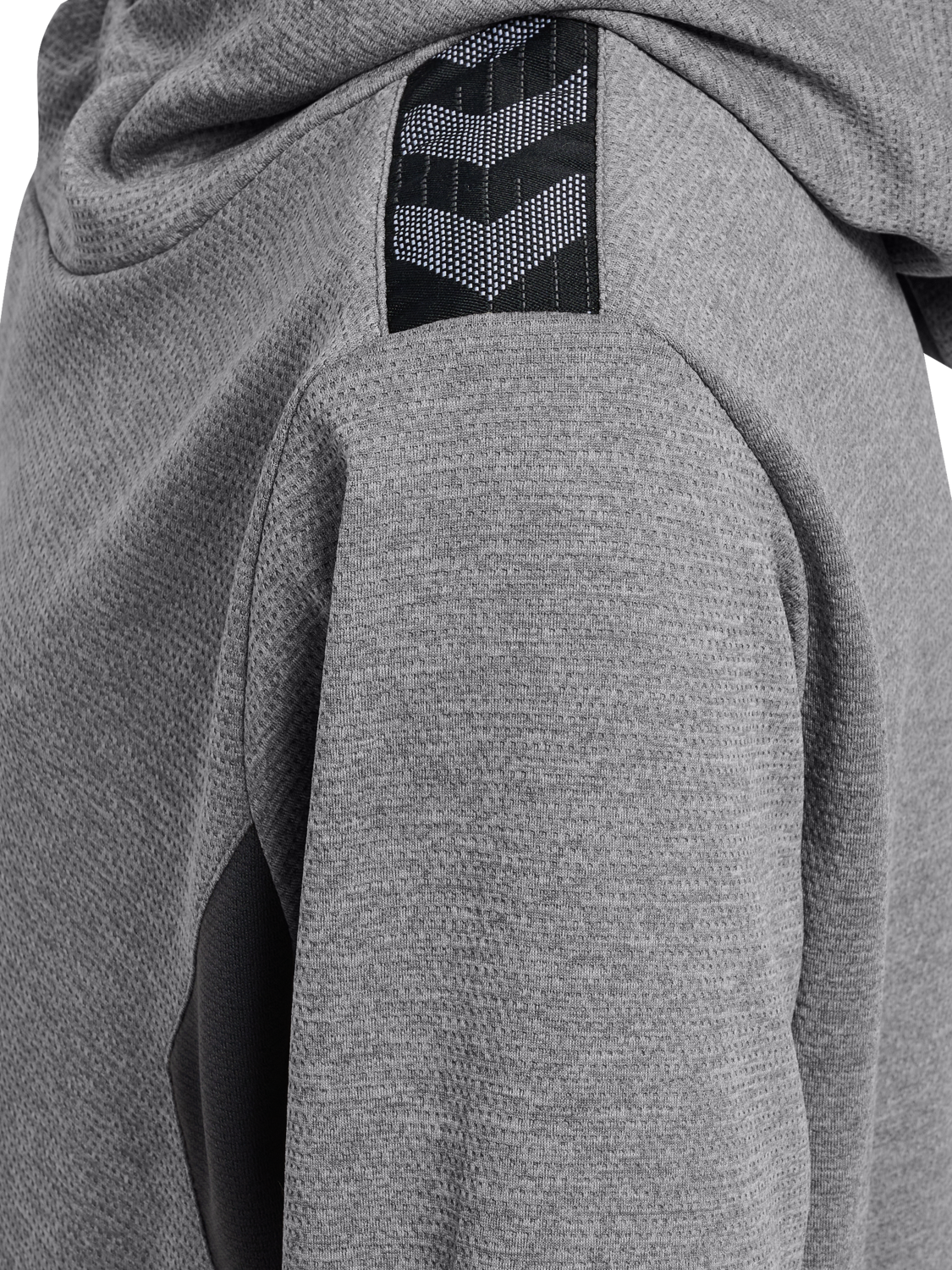 hmlAUTHENTIC PL HOODIE KIDS, GREY MELANGE, packshot