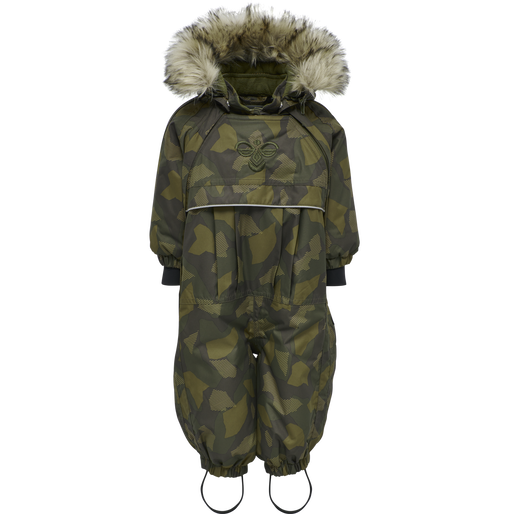 hmlMOON SNOWSUIT, OLIVE NIGHT/ECRU OLIVE, packshot