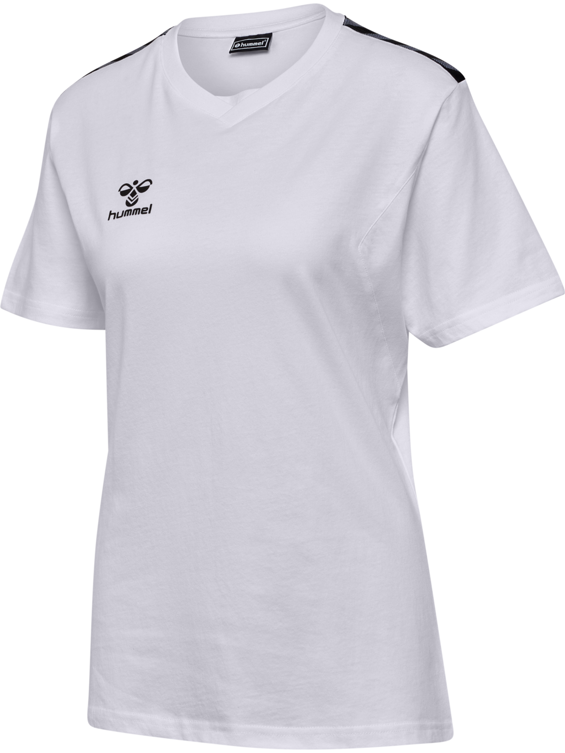 hmlAUTHENTIC CO T-SHIRT S/S WOMAN, WHITE, packshot