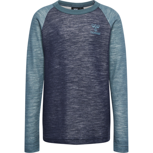 hmlWINGO T-SHIRT L/S, BLACK IRIS, packshot