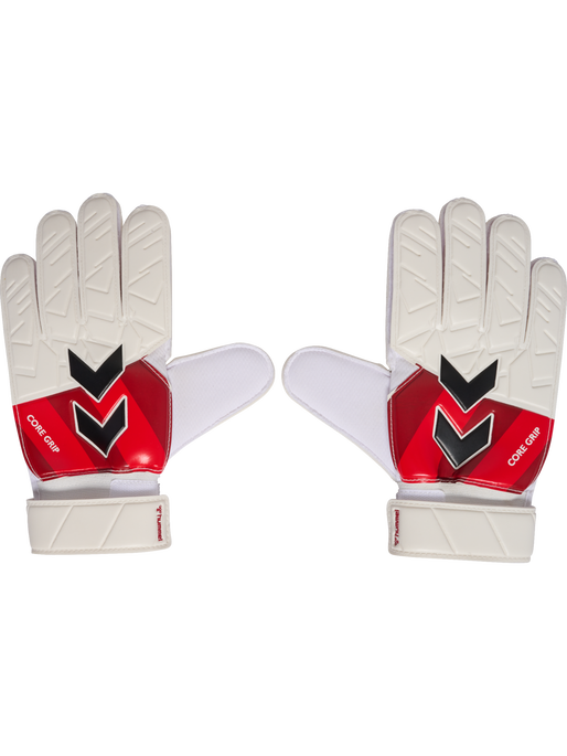 hmlGK GLOVES CORE GRIP, WHITE/RED/BLACK, packshot