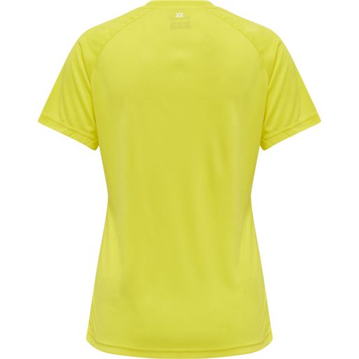 hmlCORE XK CORE POLY TEE  S/S WOMAN, BLAZING YELLOW hmlCORE XK CORE POLY TEE  S/S WOMAN, BLAZING YELLOW, packshot