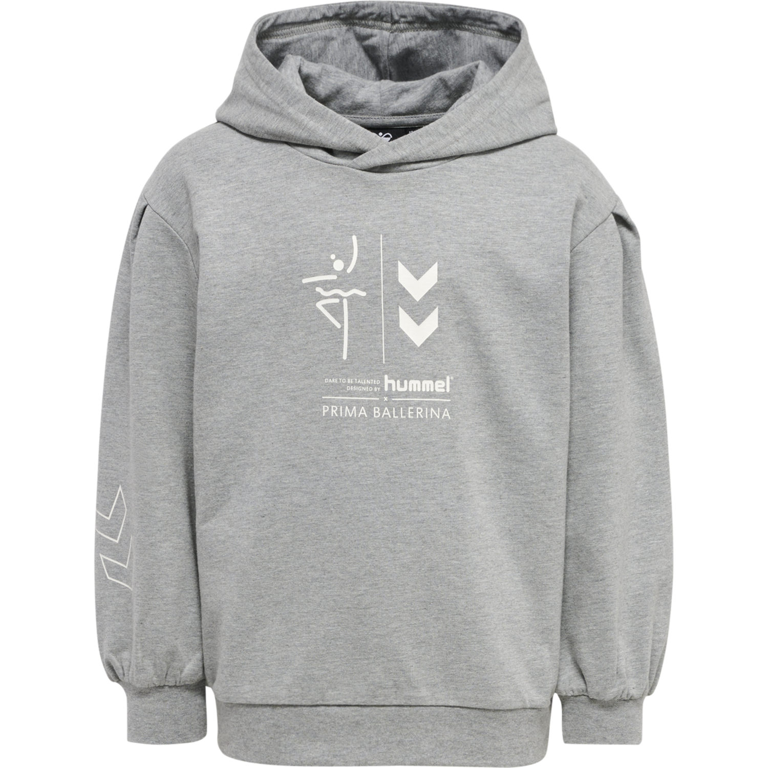 hmlPRIMA BEE HOODIE, GREY MELANGE, packshot