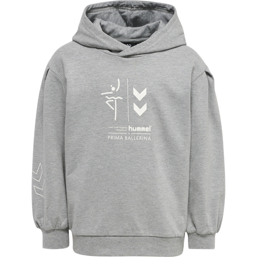 hmlPRIMA BEE HOODIE, GREY MELANGE, packshot