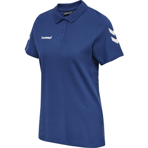 HMLGO COTTON POLO WOMAN, TRUE BLUE HMLGO COTTON POLO WOMAN, TRUE BLUE, packshot