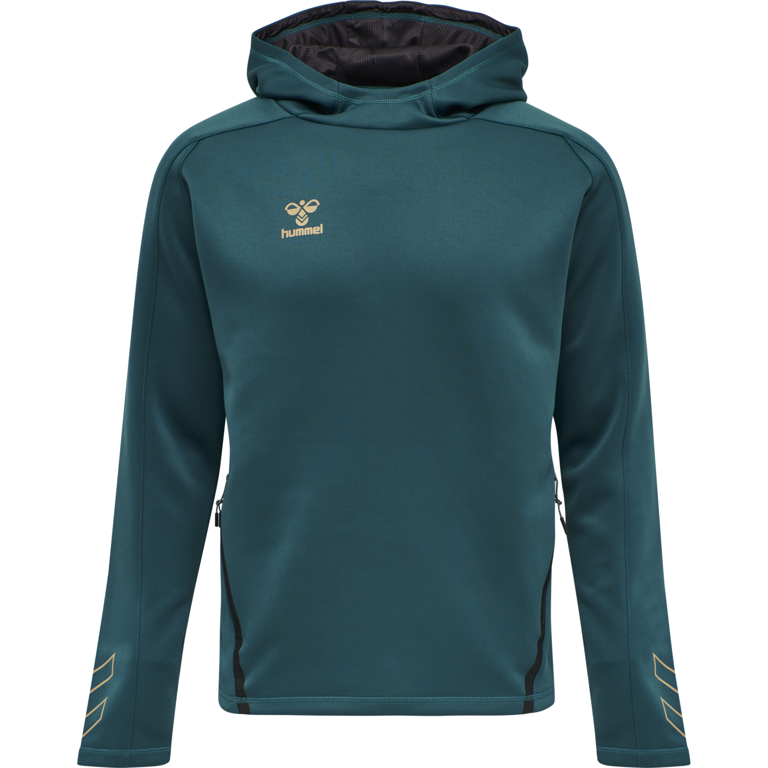 hmlCIMA XK HOODIE, BLUE CORAL, packshot