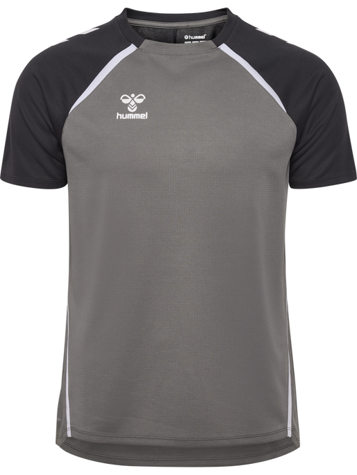 hmlLEAD 2.0 JERSEY S/S, STEEL GRAY/ASPHALT hmlLEAD 2.0 JERSEY S/S, STEEL GRAY/ASPHALT, packshot
