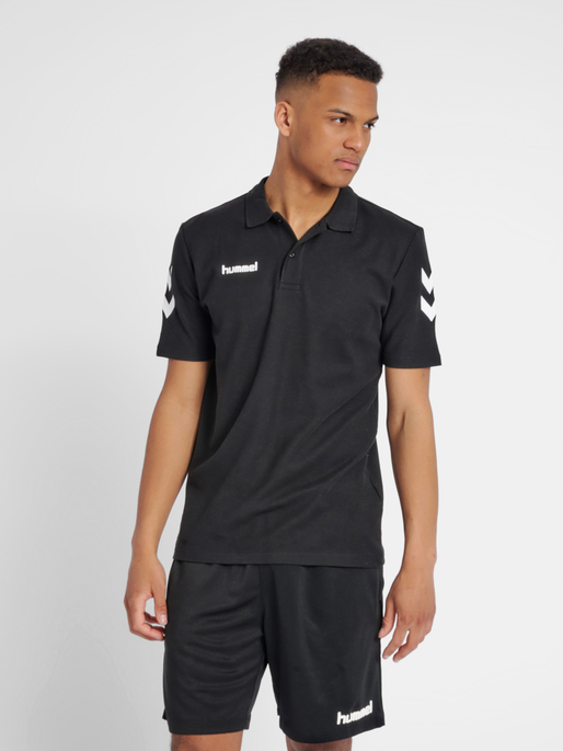 HMLGO COTTON POLO, BLACK, model