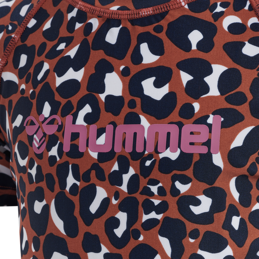 hmlAZUL SWIM T-SHIRT S/S, HOT SAUCE, packshot