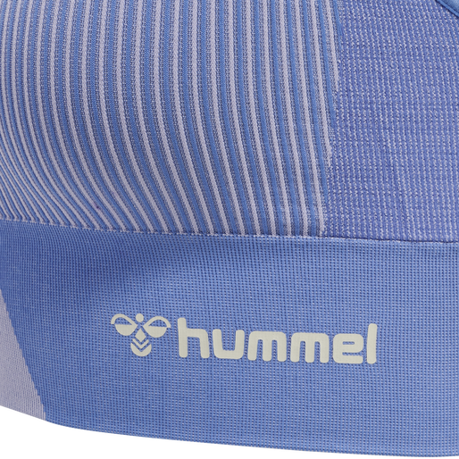 hmlMT UNITE SEAMLESS SPORTS TOP, MARINA/LAVENDER, packshot