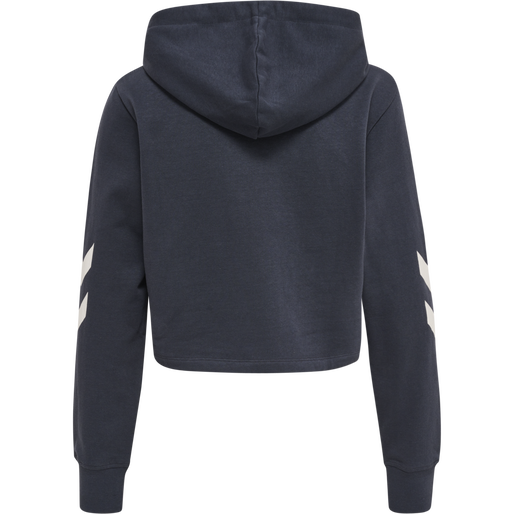 hmlLEGACY WOMAN CROPPED HOODIE, BLUE NIGHTS, packshot