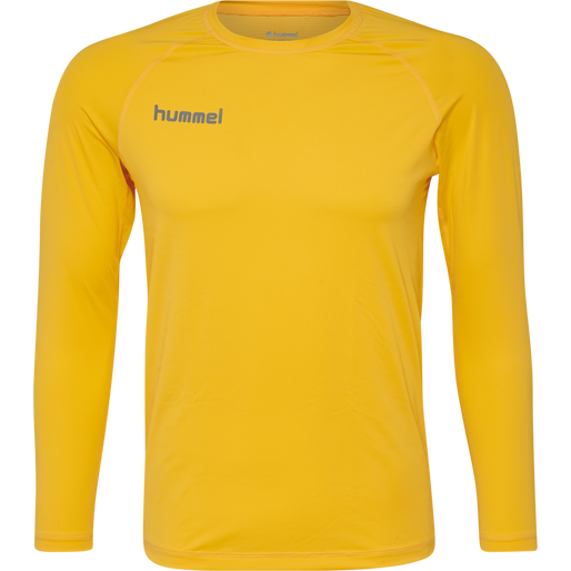HML FIRST PERFORMANCE JERSEY L/S, SPORTS YELLOW HML FIRST PERFORMANCE JERSEY L/S, SPORTS YELLOW, packshot