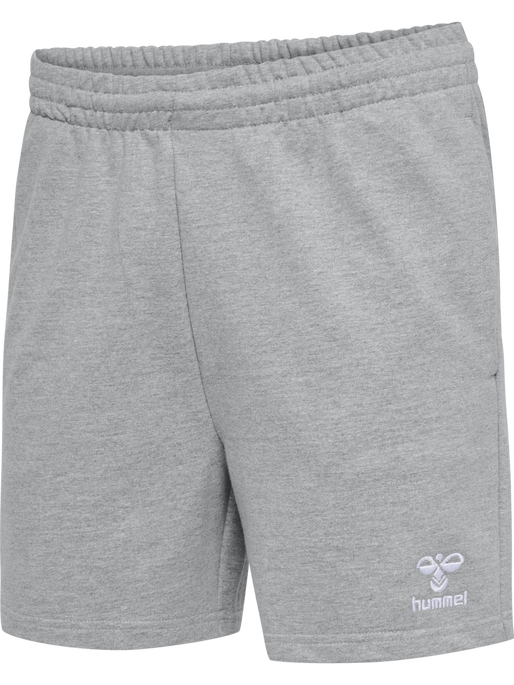 hmlGO 2.0 SWEATSHORTS WOMAN, GREY MELANGE, packshot