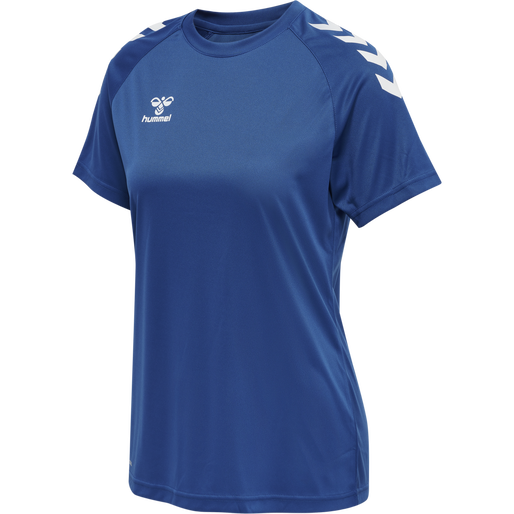 hmlCORE XK CORE POLY TEE  S/S WOMAN, TRUE BLUE hmlCORE XK CORE POLY TEE  S/S WOMAN, TRUE BLUE, packshot