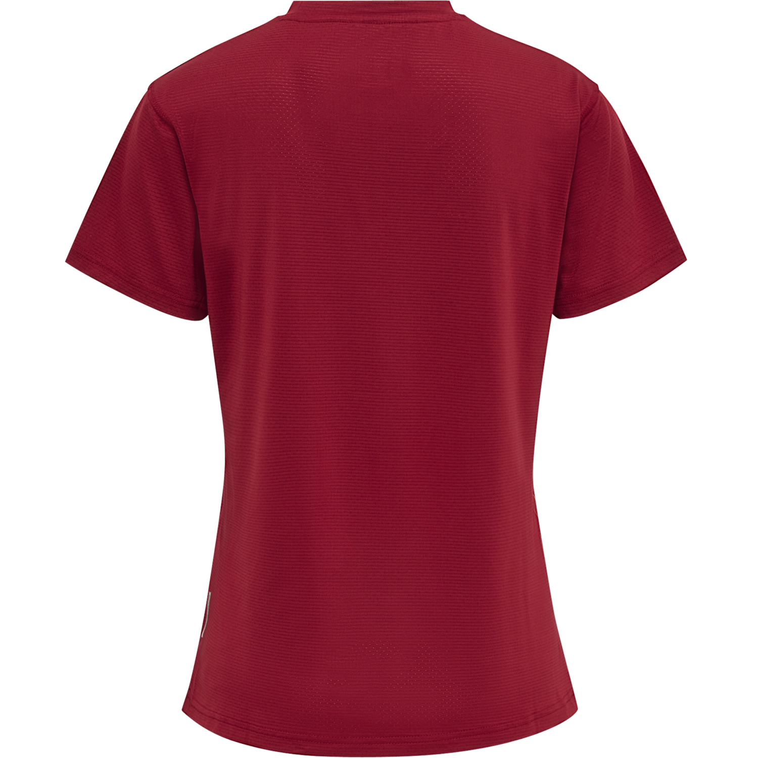 hmlONGRID POLY TEE S/S WO, RHUBARB/NASTURTIUM, packshot