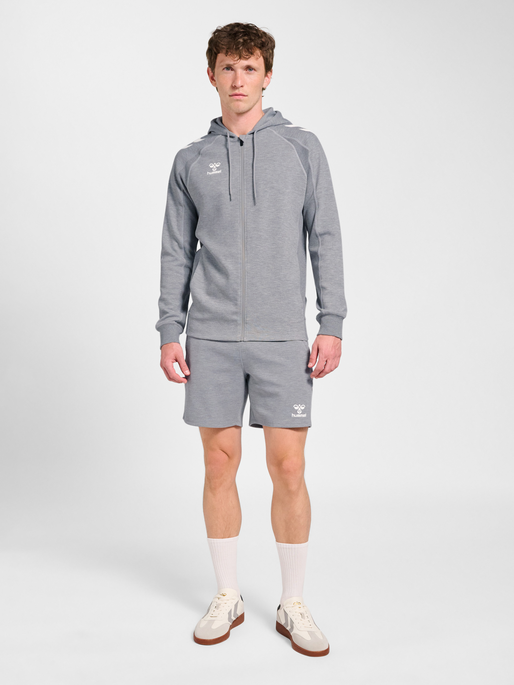 hmlMOVE 2.0 SHORTS, GREY MELANGE, model