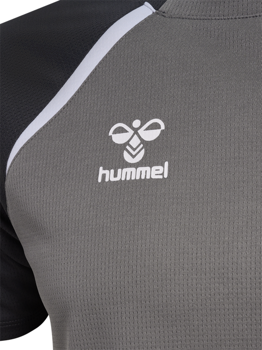 hmlLEAD 2.0 JERSEY S/S, STEEL GRAY/ASPHALT hmlLEAD 2.0 JERSEY S/S, STEEL GRAY/ASPHALT, packshot