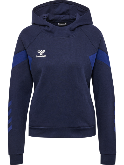 hmlTRAVEL SWEAT HOODIE WOMAN, MARINE, packshot