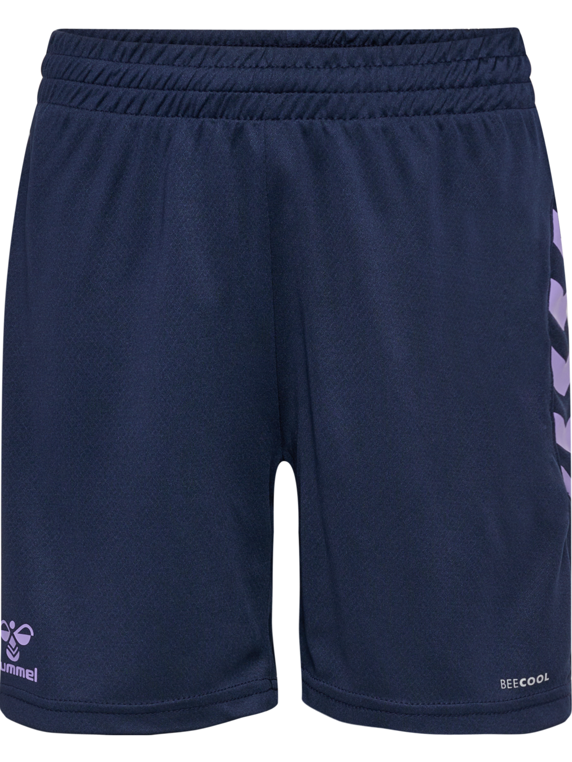 hmlSTALTIC POLY SHORTS KIDS, MARINE/PAISLEY PURPLE, packshot