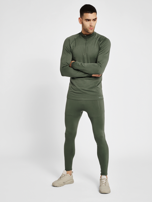 hmlSTROKE SEAMLESS TIGHTS, THYME, model