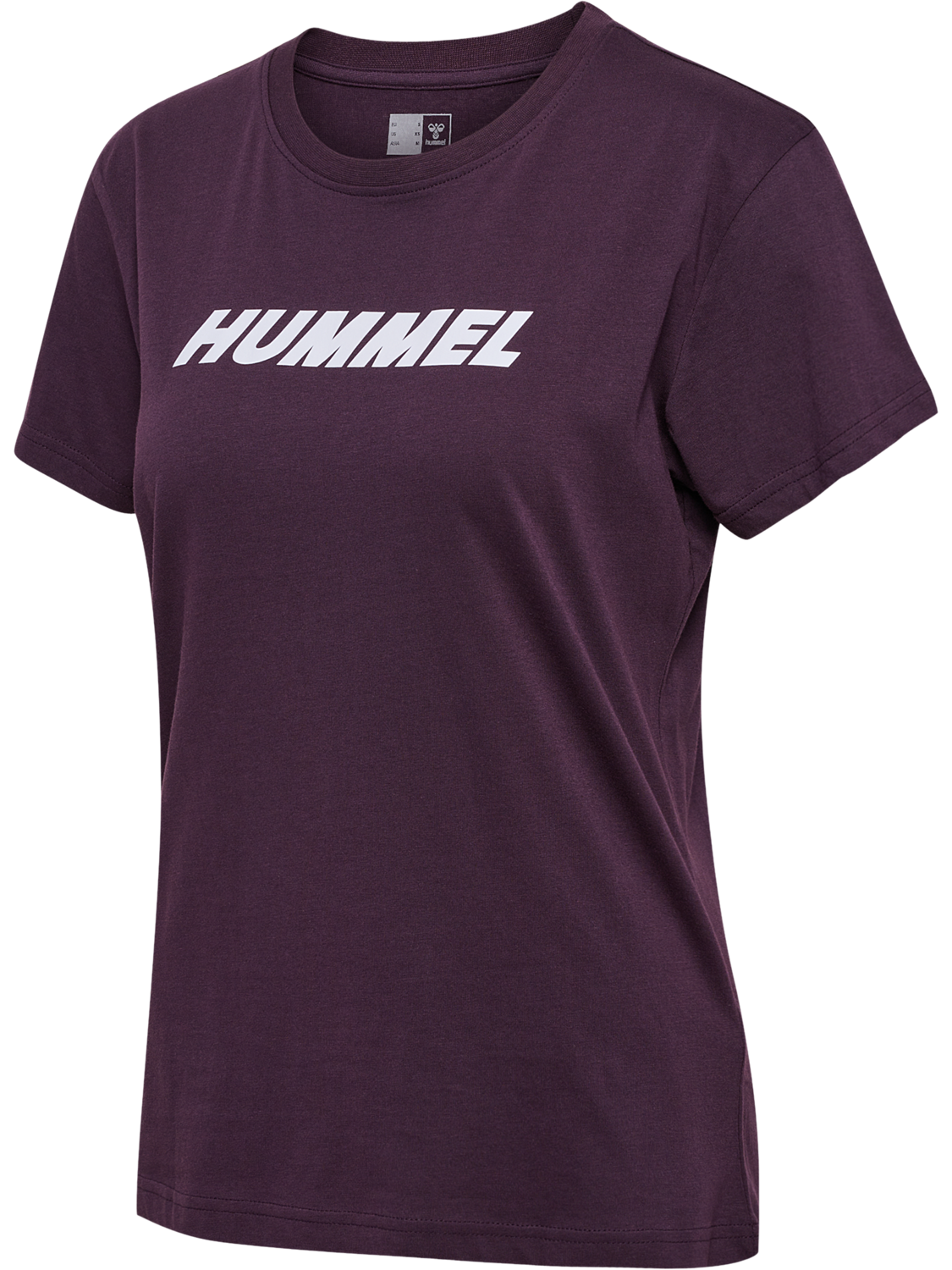 hmlELEMENTAL LOGO COTTON TEE WOMAN, PLUM PERFECT, packshot