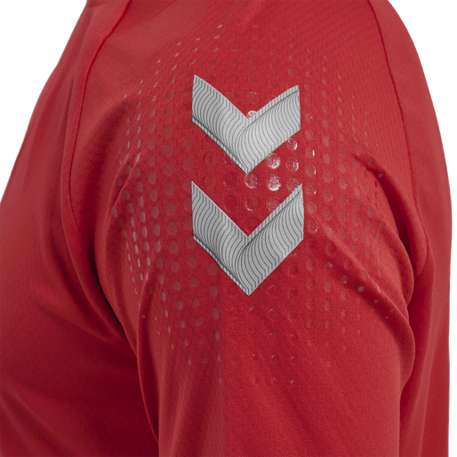 hmlLEAD S/S POLY JERSEY, TRUE RED hmlLEAD S/S POLY JERSEY, TRUE RED, packshot