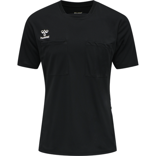 hmlREFEREE CHEVRON JERSEY S/S, BLACK, packshot