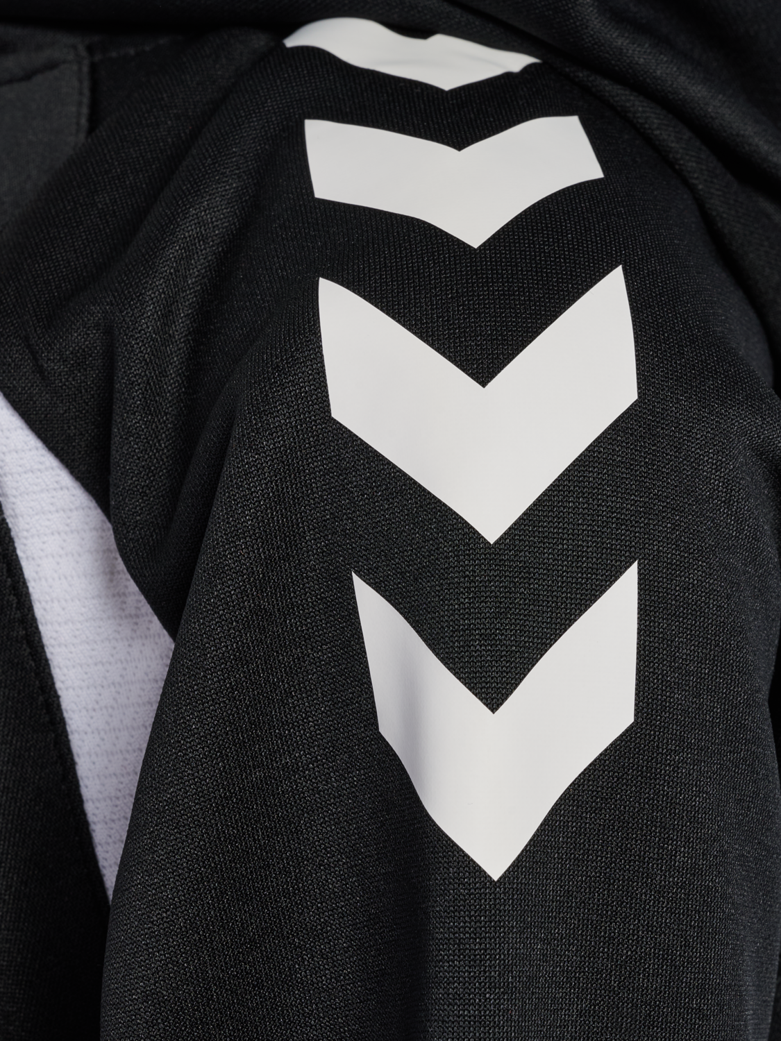 hmlCORE 2.0 HOODIE KIDS, BLACK/WHITE, packshot