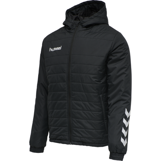 hmlPROMO SHORT BENCH JACKET, BLACK, packshot