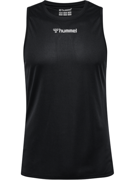 hmlRUN SINGLET S/L, BLACK hmlRUN SINGLET S/L, BLACK, packshot