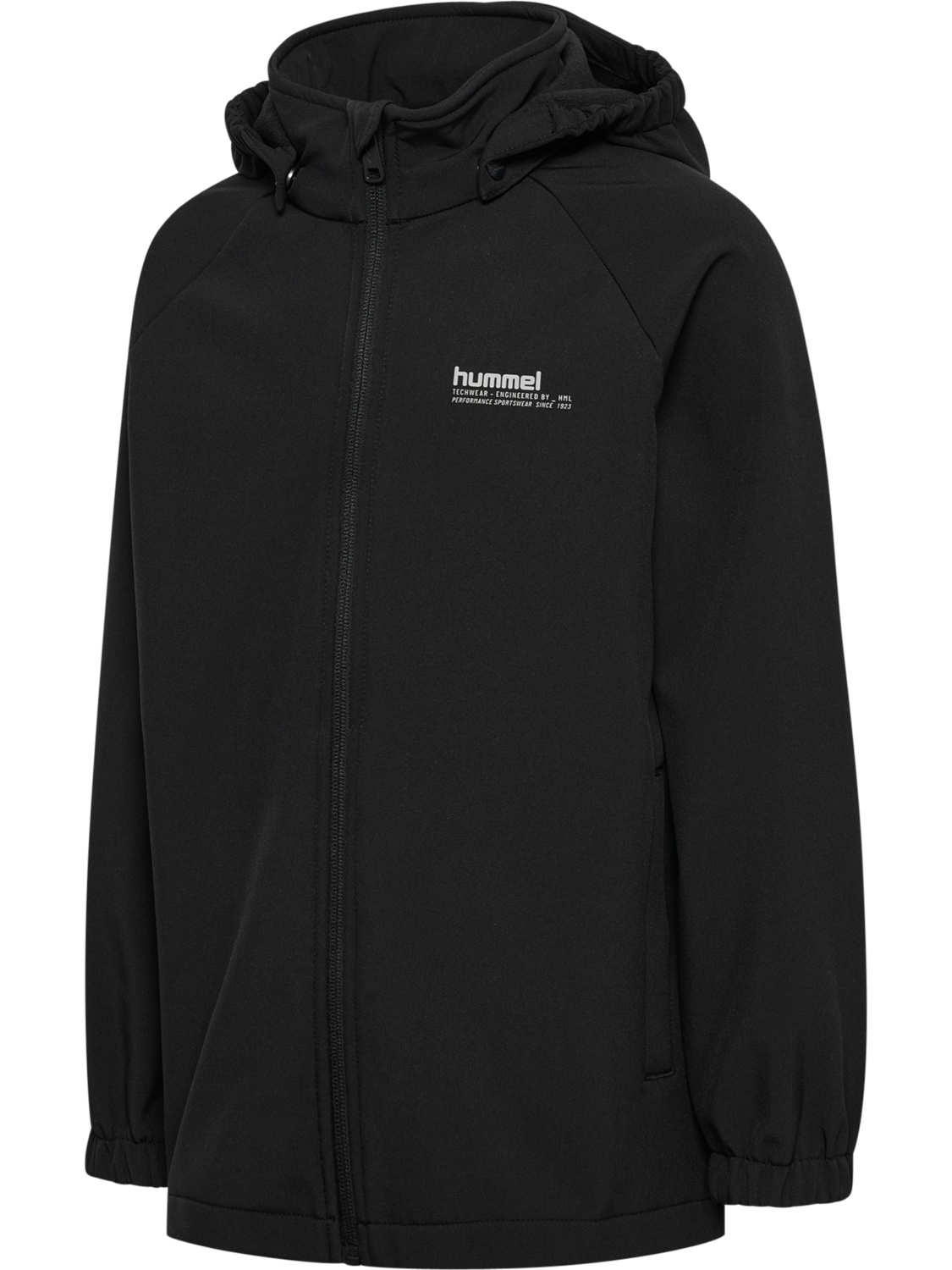 hmlJR LOOSE SOFTSHELL JACKET, BLACK, packshot