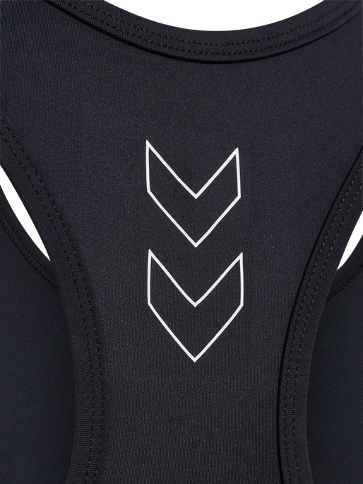 hmlTE FUNDAMENTAL SPORTS BRA, BLACK/WHITE hmlTE FUNDAMENTAL SPORTS BRA, BLACK/WHITE, packshot