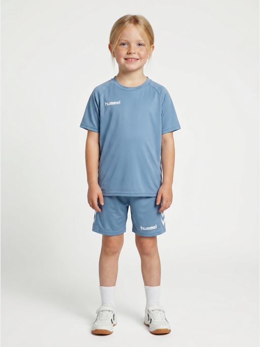 hmlPROMO KIDS SET, FADED DENIM, model