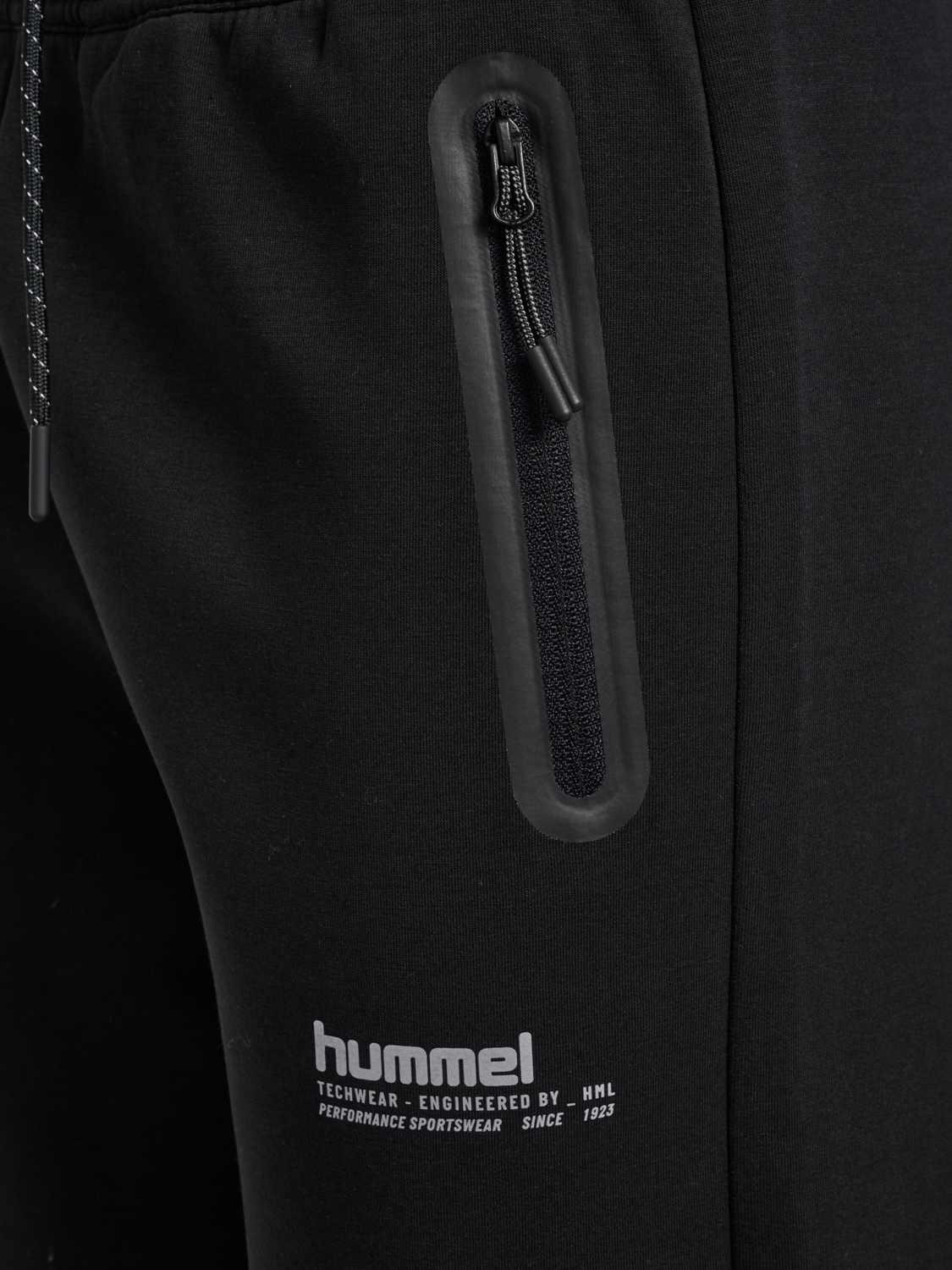 hmlTECH FLEECE W PANTS, BLACK, packshot