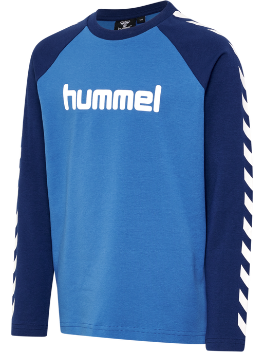 hmlBOYS T-SHIRT L/S, NEBULAS BLUE, packshot