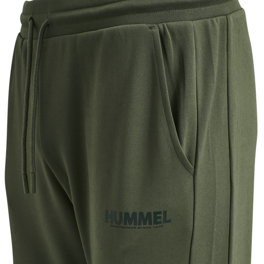 hmlLEGACY POLY TAPERED PANTS, BEETLE hmlLEGACY POLY TAPERED PANTS, BEETLE, packshot