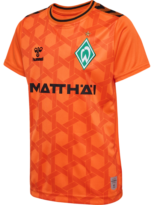 WER 23/24 GK JERSEY S/S KIDS, ORANGE TIGER, packshot