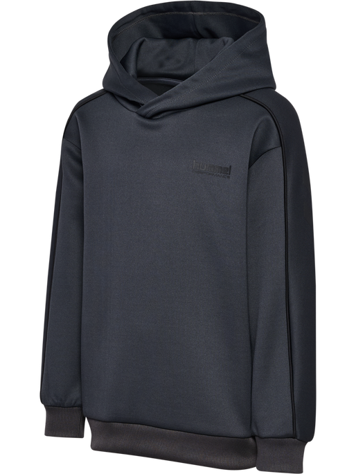hmlJR INTERLOCK HOODIE, EBONY hmlJR INTERLOCK HOODIE, EBONY, packshot