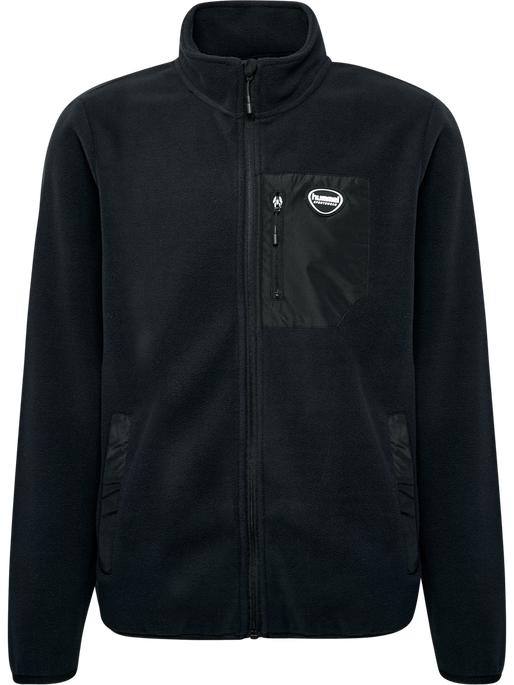 hmlLGC SUM FLEECE JACKET, BLACK, packshot