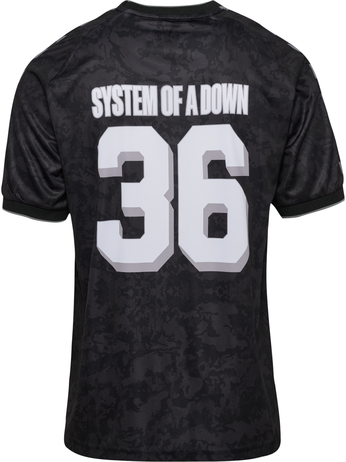 hmlSOAD TOUR 26 CAMO JERSEY S/S, BLACK/ORANGE, packshot