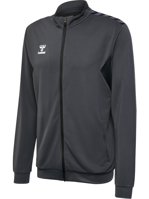 hmlAUTHENTIC PL ZIP JACKET, ASPHALT, packshot