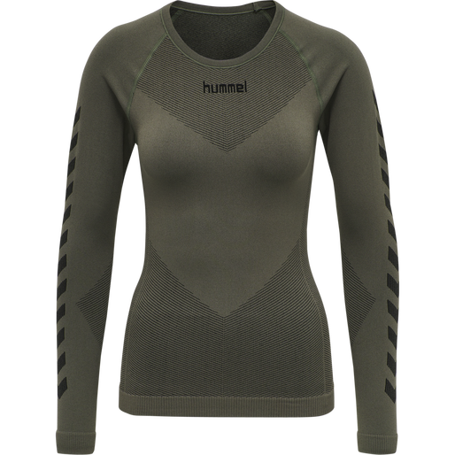 HUMMEL FIRST SEAMLESS JERSEY L/S W, GRAPE LEAF, packshot