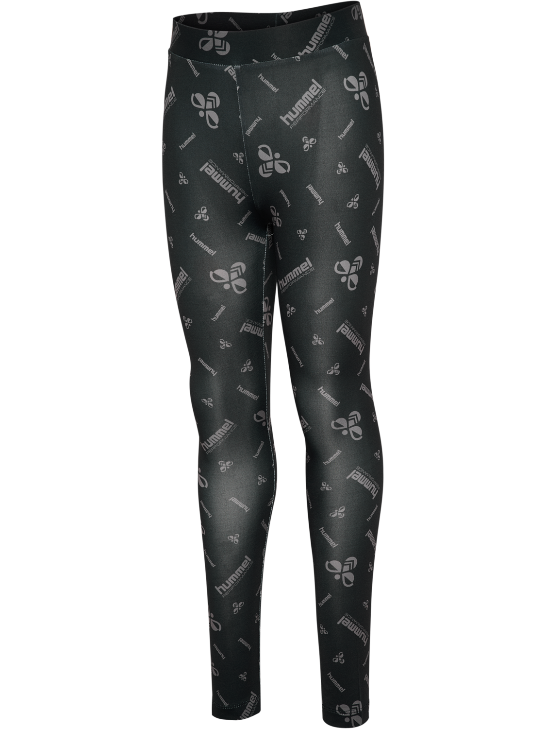 hmlJR GYM TIGHTS, BLACK/EBONY, packshot