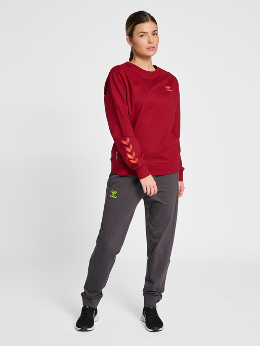 hmlOFFGRID COTTON PANTS WO, FORGED IRON, model