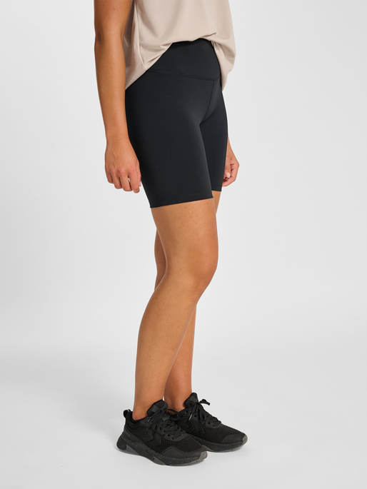 hmlCOURT MW POCKET TIGHTS SHORTS W, LIGHT GREY/BLACK, model